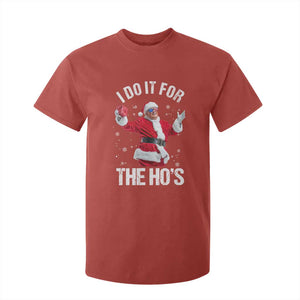 Funny Trump Santa Christmas T Shirt For Kid I Do It For The Hos Holiday Gift TS02 Red Print Your Wear