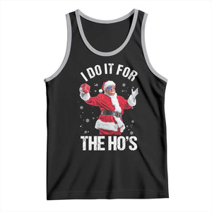 Funny Trump Santa Christmas Tank Top I Do It For The Hos Holiday Gift TS02 Black Athletic Heather Print Your Wear