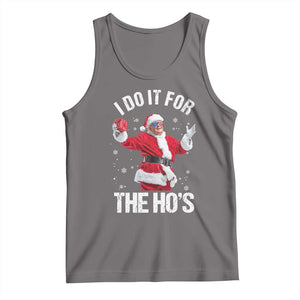 Funny Trump Santa Christmas Tank Top I Do It For The Hos Holiday Gift TS02 Deep Heather Print Your Wear