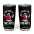 Funny Trump Santa Christmas Tumbler Cup I Do It For The Hos Holiday Gift TS02 Black Print Your Wear