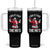 Funny Trump Santa Christmas Tumbler With Handle I Do It For The Hos Holiday Gift TS02 One Size: 40 oz Black Print Your Wear