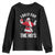 Funny Trump Santa Christmas Youth Sweatshirt I Do It For The Hos Holiday Gift TS02 Black Print Your Wear