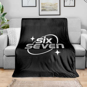 Funny Six Seven Throw Blanket Cool 67 Meme Y2K Gen Alpha Slang TS02 Print Your Wear