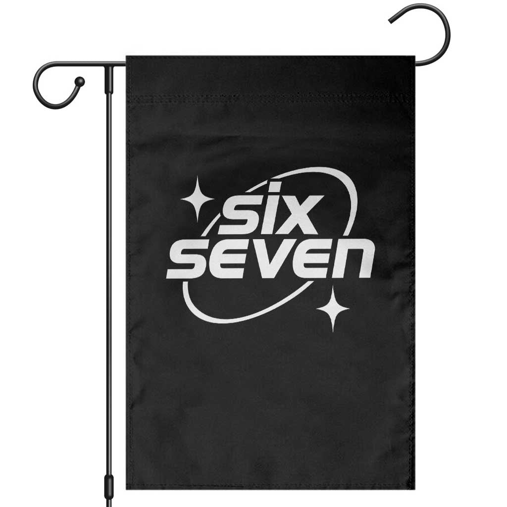 Funny Six Seven Garden Flag Cool 67 Meme Y2K Gen Alpha Slang TS02 Black Print Your Wear