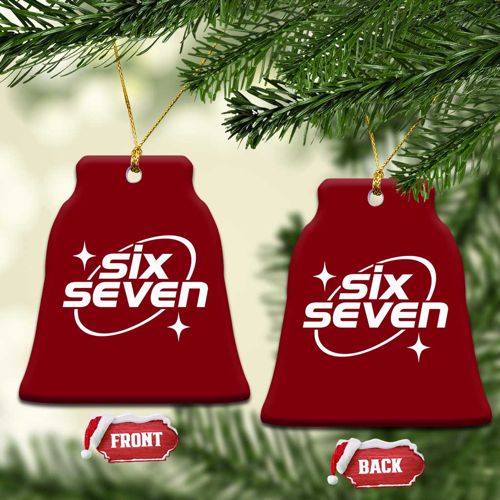 Funny Six Seven Ceramic Ornament Cool 67 Meme Y2K Gen Alpha Slang TS02 Print Your Wear