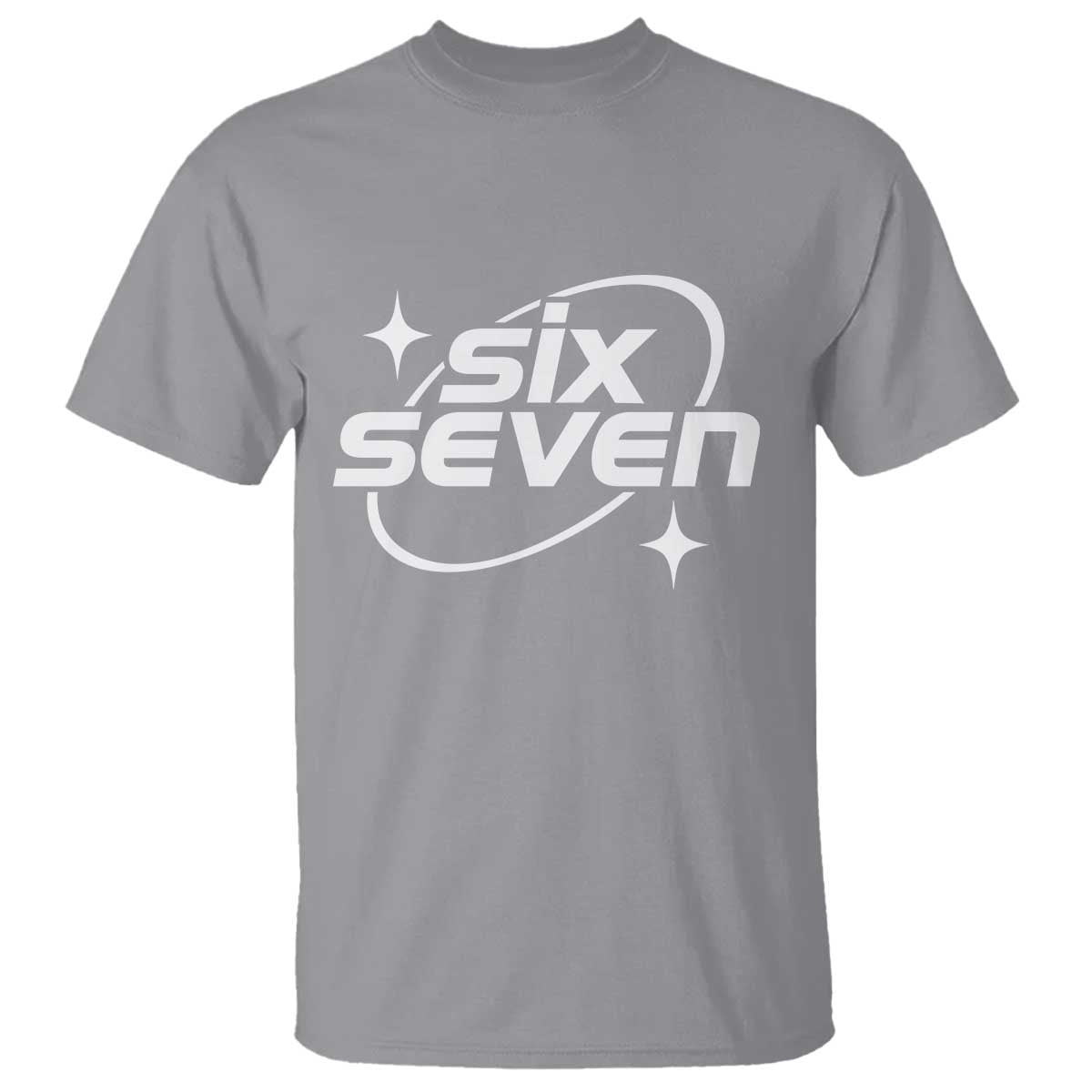 Funny Six Seven T Shirt Cool 67 Meme Y2K Gen Alpha Slang TS02 Sport Gray Print Your Wear