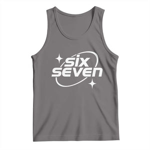 Funny Six Seven Tank Top Cool 67 Meme Y2K Gen Alpha Slang TS02 Deep Heather Print Your Wear