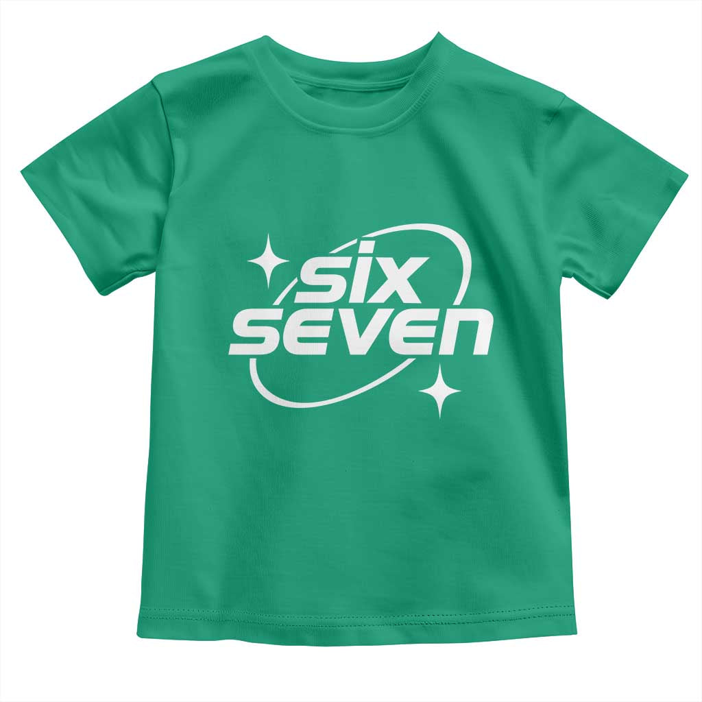 Funny Six Seven Toddler T Shirt Cool 67 Meme Y2K Gen Alpha Slang TS02 Irish Green Print Your Wear