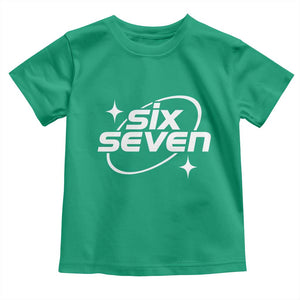 Funny Six Seven Toddler T Shirt Cool 67 Meme Y2K Gen Alpha Slang TS02 Irish Green Print Your Wear