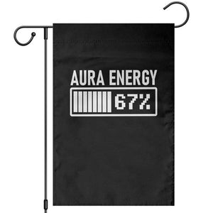 Funny Aura Energy at 67 Garden Flag Six Seven Viral Meme 6 7 Gen Alpha Slang TS02 Black Print Your Wear