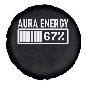Funny Aura Energy at 67 Spare Tire Cover Six Seven Viral Meme 6 7 Gen Alpha Slang TS02 Print Your Wear