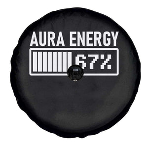 Funny Aura Energy at 67 Spare Tire Cover Six Seven Viral Meme 6 7 Gen Alpha Slang TS02 Print Your Wear