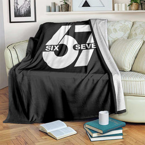 Funny Six Seven 67 Meme Throw Blanket Bold Graphic TS02 Print Your Wear