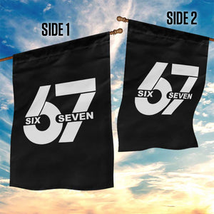 Funny Six Seven 67 Meme Garden Flag Bold Graphic TS02 Print Your Wear