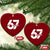 Funny Six Seven 67 Meme Ceramic Ornament Bold Graphic TS02 Print Your Wear