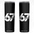 Funny Six Seven 67 Meme Skinny Tumbler Bold Graphic TS02 Black Print Your Wear