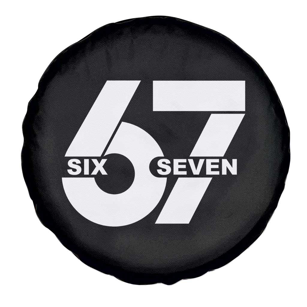 Funny Six Seven 67 Meme Spare Tire Cover Bold Graphic TS02 Print Your Wear