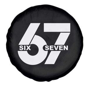 Funny Six Seven 67 Meme Spare Tire Cover Bold Graphic TS02 Print Your Wear