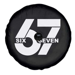 Funny Six Seven 67 Meme Spare Tire Cover Bold Graphic TS02 Print Your Wear