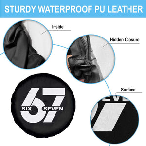 Funny Six Seven 67 Meme Spare Tire Cover Bold Graphic TS02 Print Your Wear