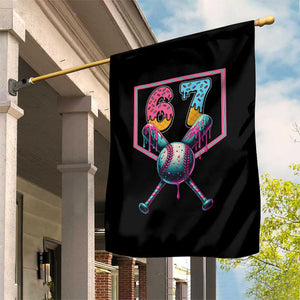Funny Six Seven Baseball Drip Garden Flag Number 67 Meme Drippy Bats TS02 Print Your Wear