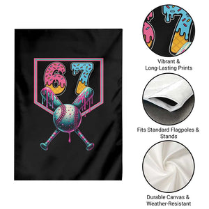 Funny Six Seven Baseball Drip Garden Flag Number 67 Meme Drippy Bats TS02 Print Your Wear