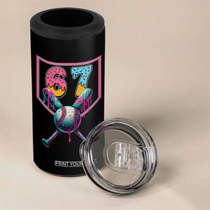 Funny Six Seven Baseball Drip 4 in 1 Can Cooler Tumbler Number 67 Meme Drippy Bats TS02 Print Your Wear