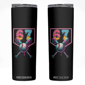 Funny Six Seven Baseball Drip Skinny Tumbler Number 67 Meme Drippy Bats TS02 Black Print Your Wear