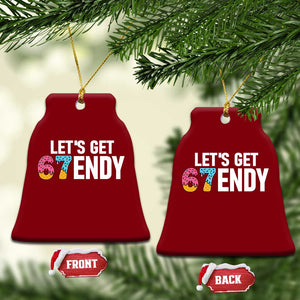 Funny Six Seven 67 Ceramic Ornament Lets Get Sendy 6 7 Meme Icecream TS02 Print Your Wear