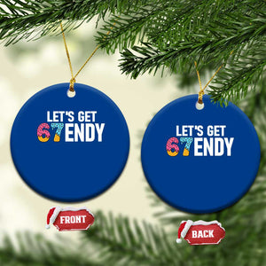 Funny Six Seven 67 Ceramic Ornament Lets Get Sendy 6 7 Meme Icecream TS02 1pc Blue Print Your Wear