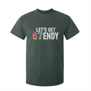 Funny Six Seven 67 T Shirt For Kid Lets Get Sendy 6 7 Meme Icecream TS02 Dark Forest Green Print Your Wear