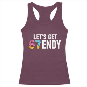 Funny Six Seven 67 Racerback Tank Top Lets Get Sendy 6 7 Meme Icecream TS02 Maroon Print Your Wear