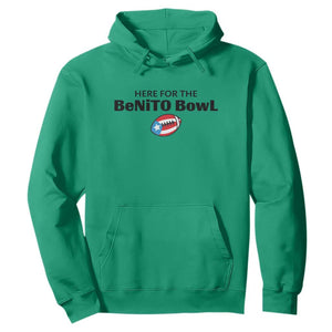 Here For The Benito Bowl Hoodie Funny Puerto Rican Football Party Celebration TS02 Irish Green Print Your Wear