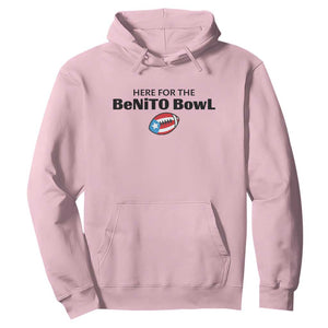 Here For The Benito Bowl Hoodie Funny Puerto Rican Football Party Celebration TS02 Light Pink Print Your Wear