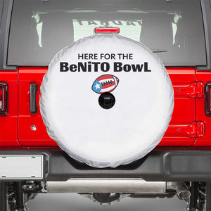 Here For The Benito Bowl Spare Tire Cover Funny Puerto Rican Football Party Celebration TS02 White Print Your Wear