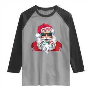 Funny Santa Rizz Christmas Raglan Shirt Merry Rizzmas Sigmas Xmas Gen Alpha Middle School TS02 Sport Gray Black Print Your Wear