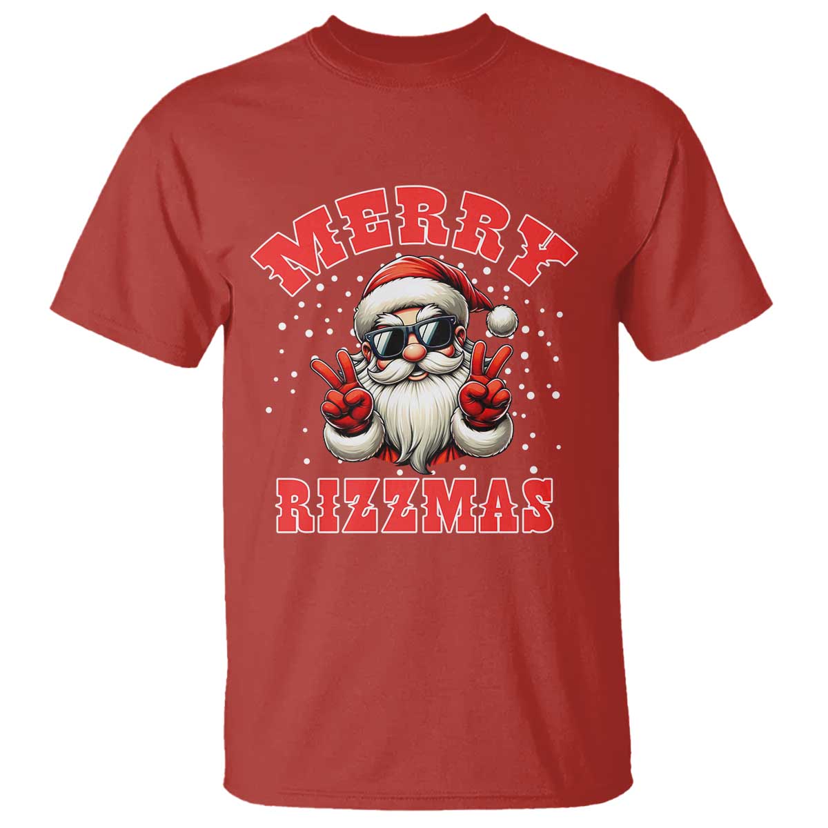 Funny Santa Rizz Christmas T Shirt Merry Rizzmas Claus Funny Xmas TS02 Red Print Your Wear