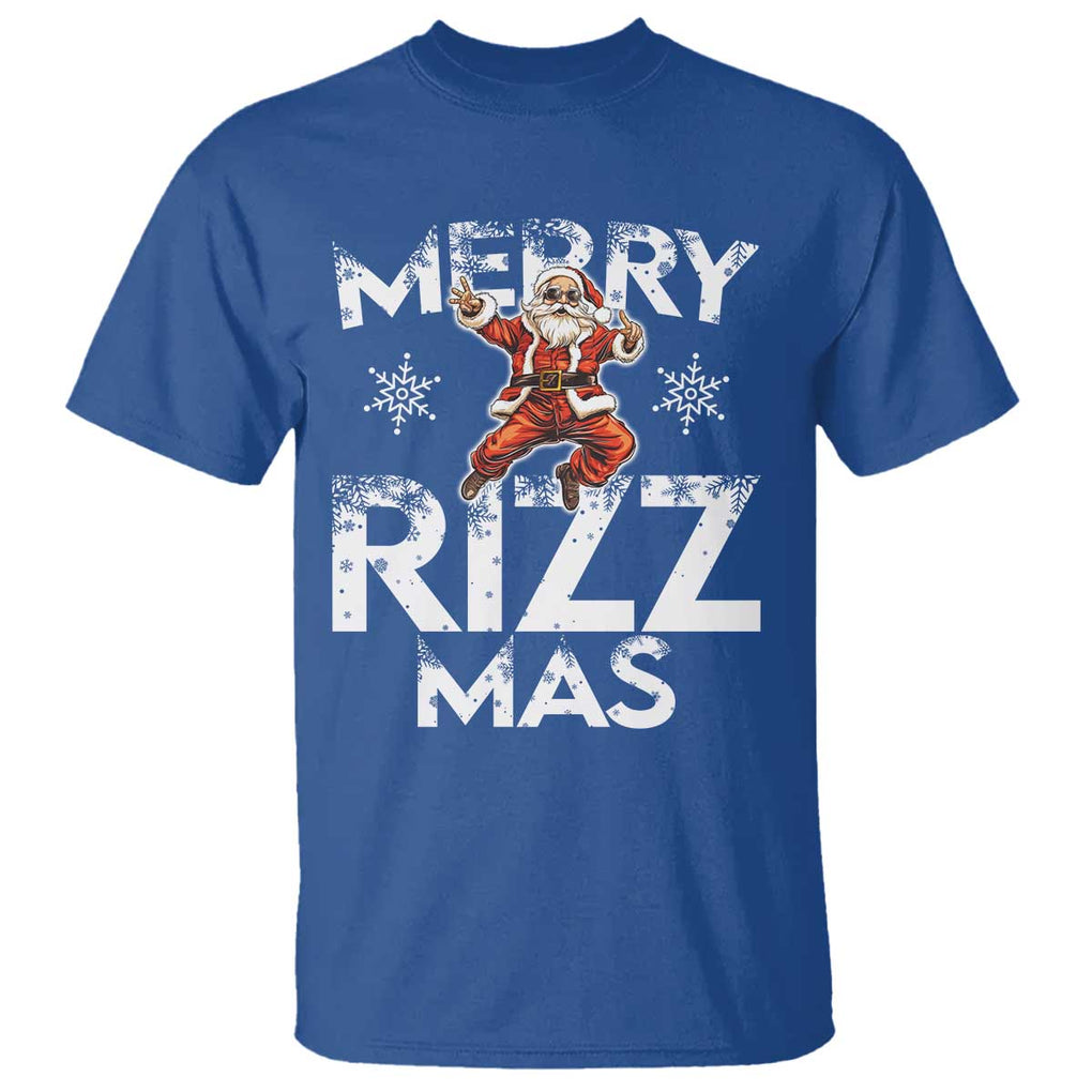 Funny Santa Rizz Christmas T Shirt Merry Rizz Mas Cool TS02 Royal Blue Print Your Wear