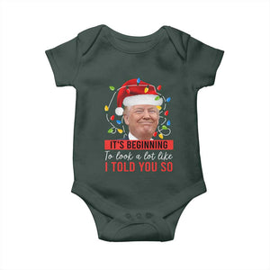 Christmas Trump Baby Onesie It't Beginning To Look A Lot Like I Told You So TS02 Print Your Wear