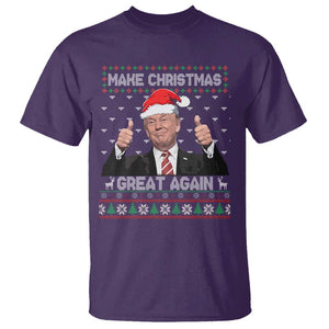 Christmas Trump T Shirt Make Christmas Great Again Santa Donald Ugly Sweater TS02 Purple Print Your Wear