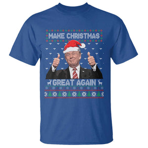 Christmas Trump T Shirt Make Christmas Great Again Santa Donald Ugly Sweater TS02 Royal Blue Print Your Wear