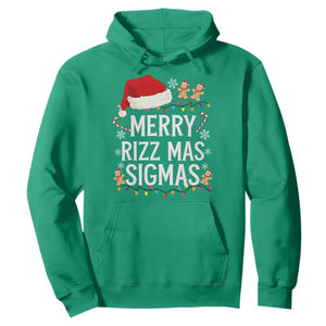 Funny Santa Rizz Christmas Hoodie Merry Rizzmas Sigmas TS02 Irish Green Print Your Wear