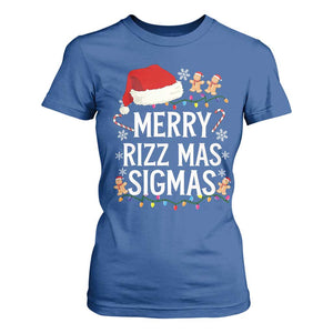 Funny Santa Rizz Christmas T Shirt For Women Merry Rizzmas Sigmas TS02 Royal Blue Print Your Wear