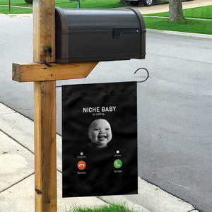 Funny Tuff Baby Meme Garden Flag Tell Em Son AI Niche Baby Motion Holding Laugh TS02 Print Your Wear