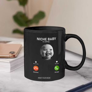 Funny Tuff Baby Meme Coffee Mug Tell Em Son AI Niche Baby Motion Holding Laugh TS02 Print Your Wear