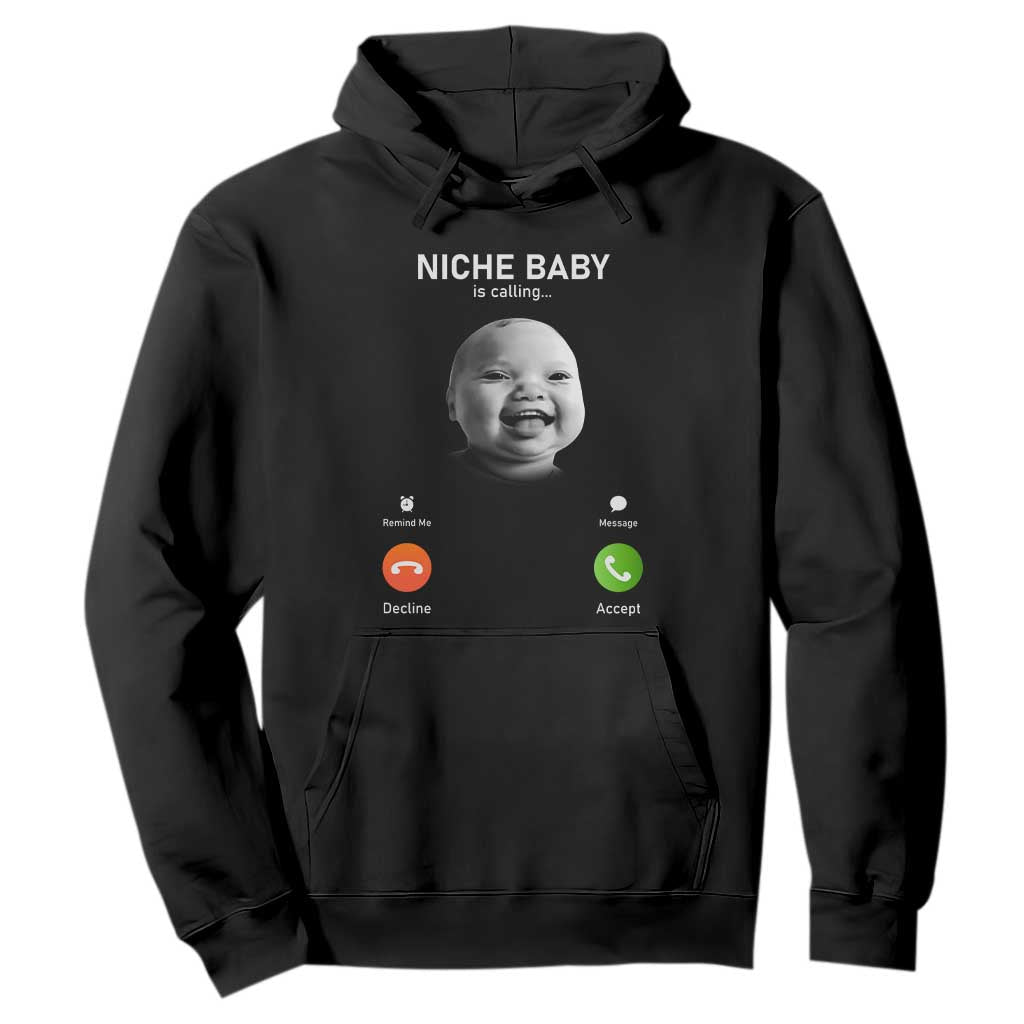Funny Tuff Baby Meme Hoodie Tell Em Son AI Niche Baby Motion Holding Laugh TS02 Black Print Your Wear