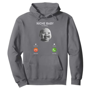 Funny Tuff Baby Meme Hoodie Tell Em Son AI Niche Baby Motion Holding Laugh TS02 Charcoal Print Your Wear