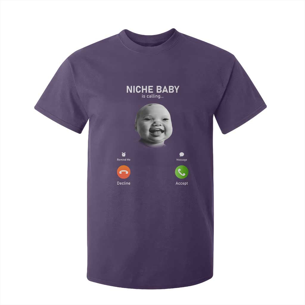Funny Tuff Baby Meme T Shirt For Kid Tell Em Son AI Niche Baby Motion Holding Laugh TS02 Purple Print Your Wear