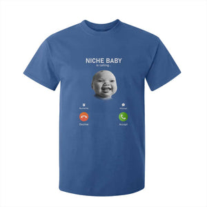 Funny Tuff Baby Meme T Shirt For Kid Tell Em Son AI Niche Baby Motion Holding Laugh TS02 Royal Blue Print Your Wear