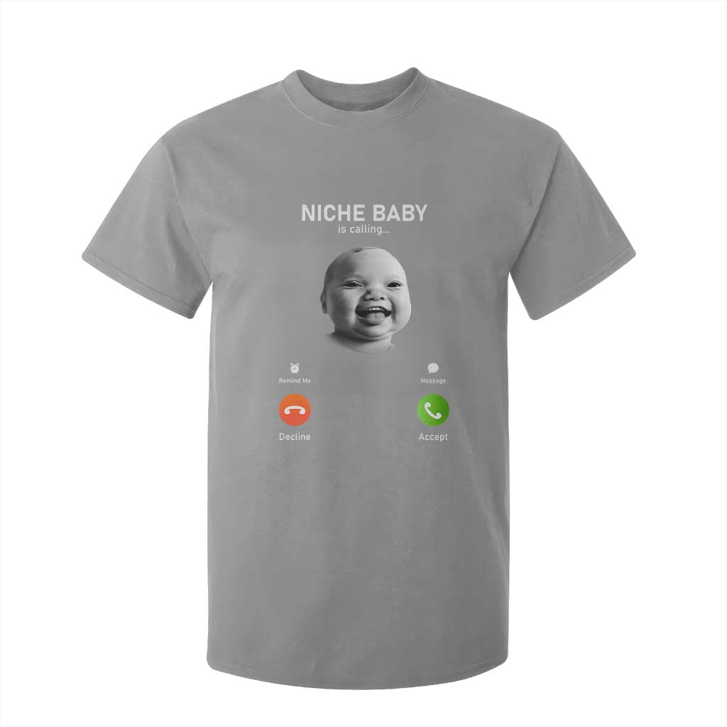 Funny Tuff Baby Meme T Shirt For Kid Tell Em Son AI Niche Baby Motion Holding Laugh TS02 Sport Gray Print Your Wear